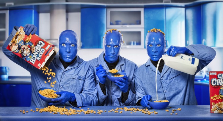 BLUE MAN GROUP by Paul Mobley and Mike Campau Blue Breakfastv12 750x409 BLUE MAN GROUP by Paul Mobley and Mike Campau