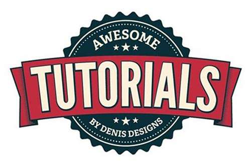 Create a clean retro badge1 15+ High Quality Logo Tutorials 