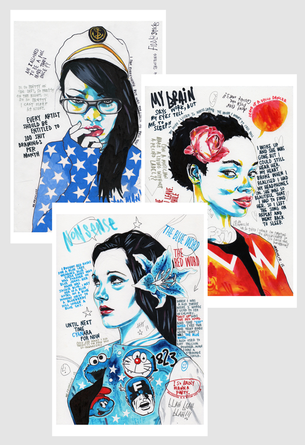 MPRINT3 2 BRAND NEW MINI PRINTS FROM MR.FRIVOLOUS