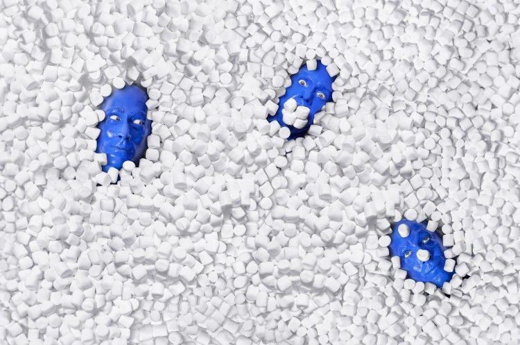 BLUE MAN GROUP by Paul Mobley and Mike Campau Marshmallows10F 750x497 BLUE MAN GROUP by Paul Mobley and Mike Campau