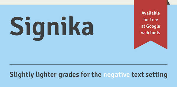 12 Beautiful Fresh Free Fonts Signika 12 Beautiful Fresh Free Fonts
