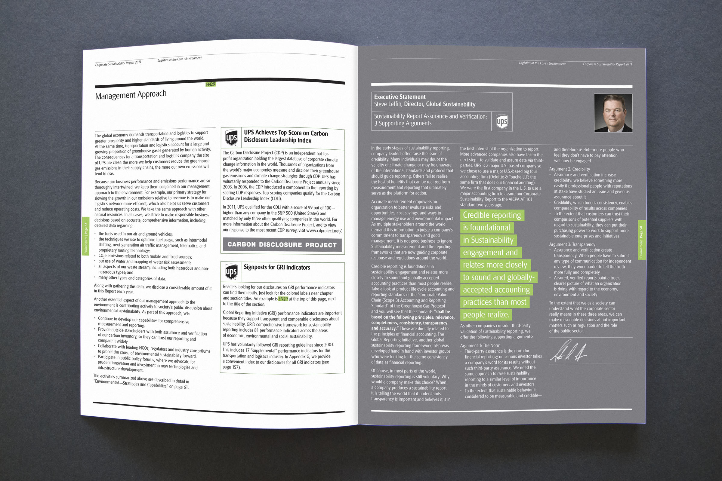 Spread182 UPS Sustainability Report