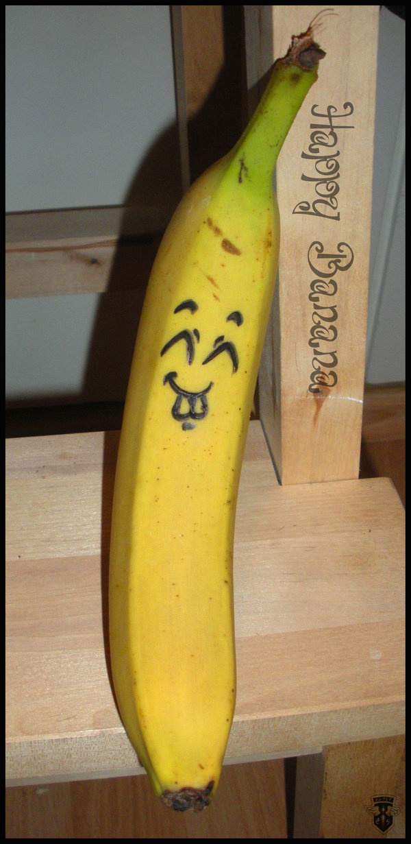 Banana Art The happy banana Banana Art