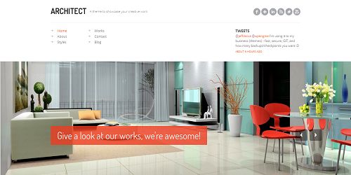 Top WordPress Designs in July 2012 architect Top WordPress Designs in July 2012
