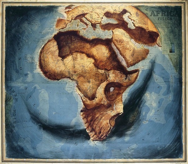 Atlas: Acryl Paintings on Maps by Fernando Vicente atlas paintings 01 Atlas: Acryl Paintings on Maps by Fernando Vicente