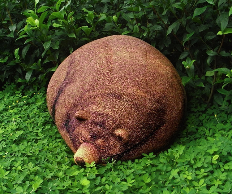 big sleeping grizzly bear bean bag Big Sleeping Grizzly Bear Bean Bag