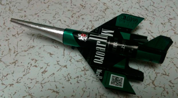 cigarette pack jet 1b Cigarette Packs Converted into Fighter Jets