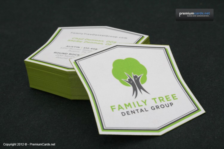custom shaped business cards 750x500 Simple and unique business card with a custom die cut shape