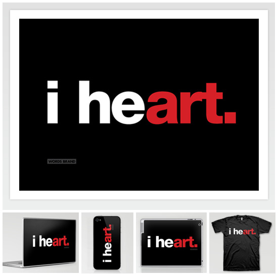 i heart (i heart art) Art Print, iPhone/iPod/iPad/Laptop Skins/Cases, and T Shirt i heart montage i heart (i heart art) Art Print, iPhone/iPod/iPad/Laptop Skins/Cases, and T Shirt