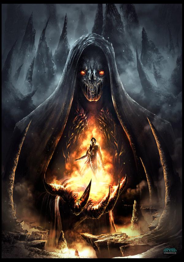 Concept Art by Francisco Garces infierno la mano de la oscuridad by dibujante nocturno600 856 Concept Art by Francisco Garces