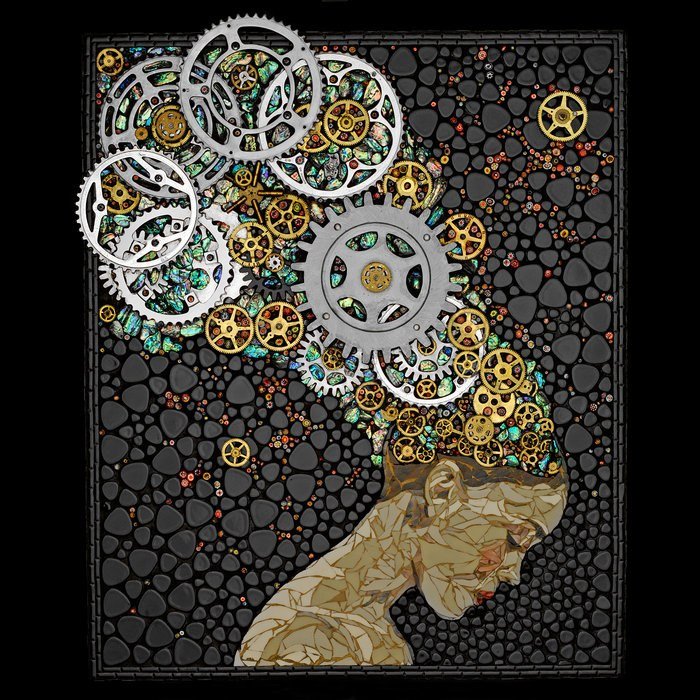 Beautiful Mosaics Made of Gears, Watches, and Keys melonheadgallerymosaics1 Beautiful Mosaics Made of Gears, Watches, and Keys