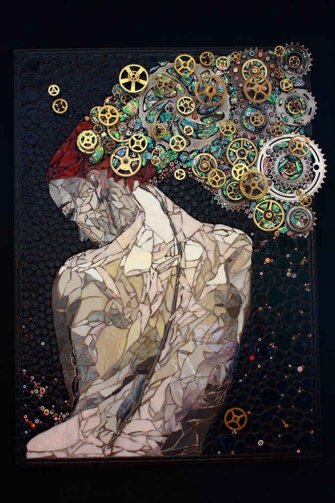 Beautiful Mosaics Made of Gears, Watches, and Keys melonheadgallerymosaics7 Beautiful Mosaics Made of Gears, Watches, and Keys