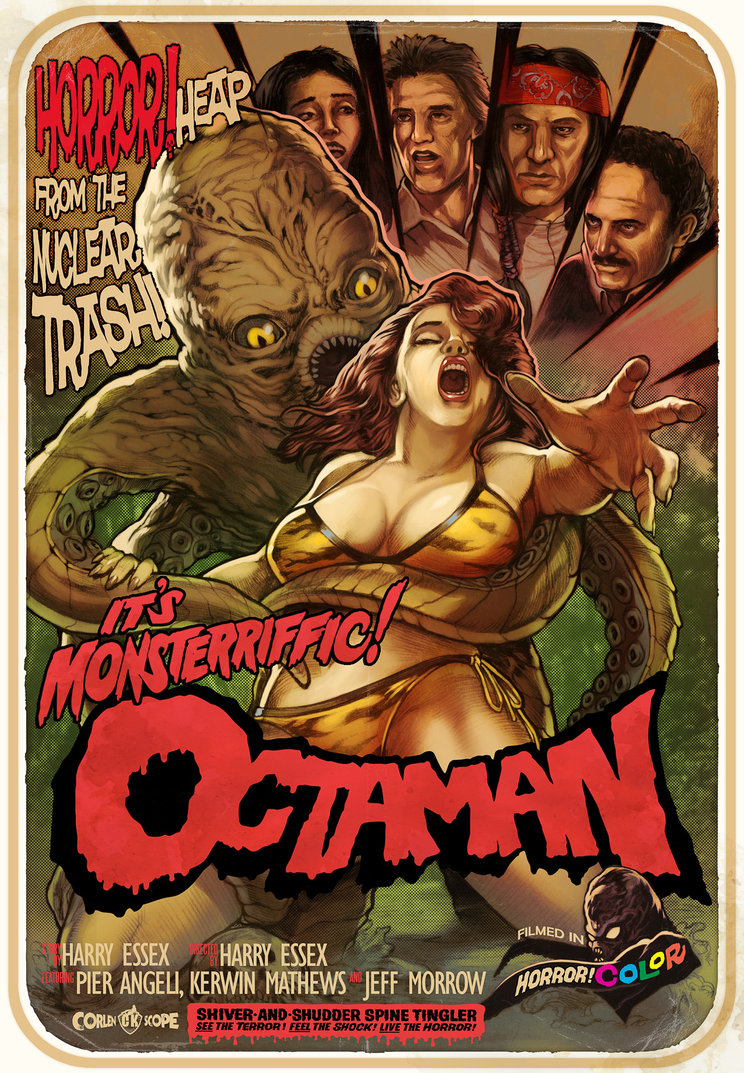 B Movie Posters by Corlen Kruger octaman poster by wacomzombie d374xra B Movie Posters by Corlen Kruger
