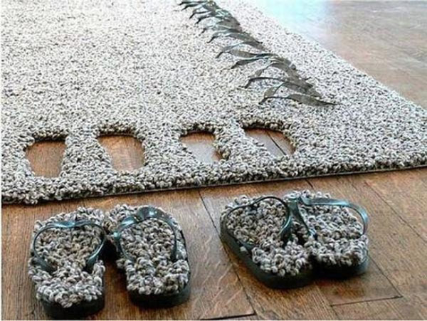 slipper rug 12 Home Accessories Making Decorating more Fun