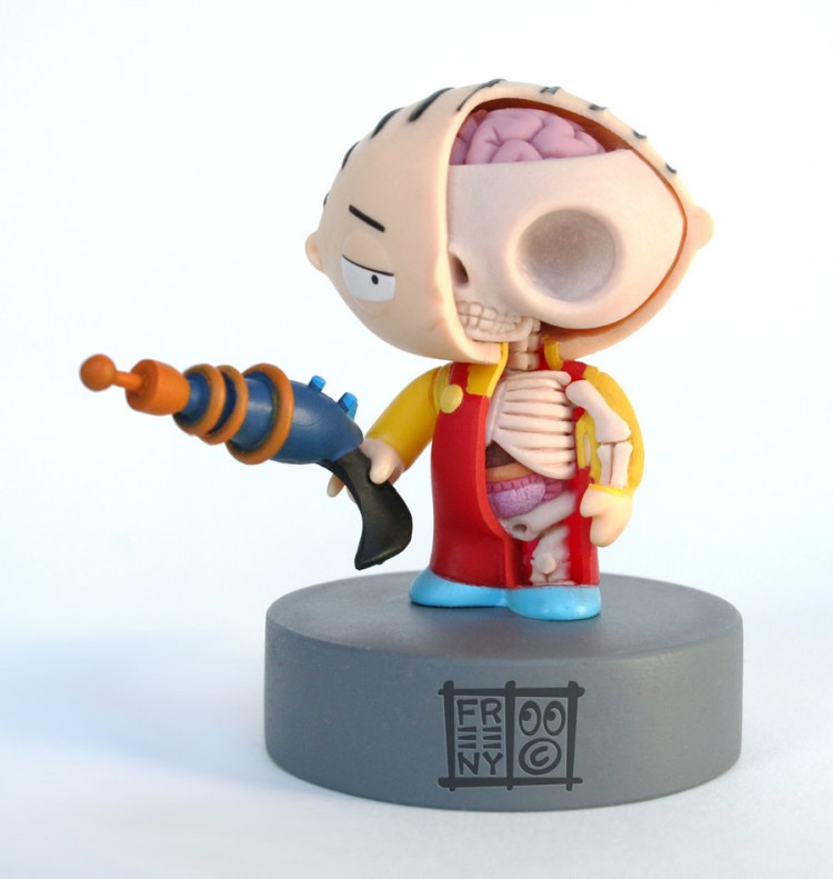 Anatomy Sculptures by Jason Freeny stewie anatomical sculpt by freeny d35kqlt 750x791 Anatomy Sculptures by Jason Freeny