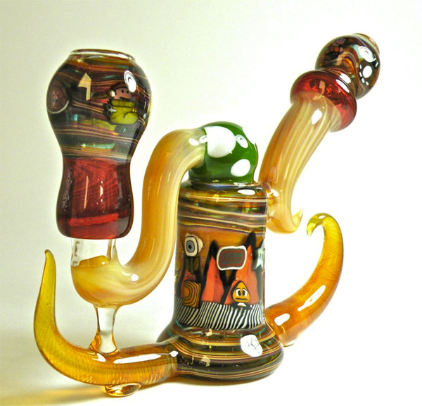 Handmade Super Mario Bros Glass Pipe Handmade Super Mario Bros Glass Pipe