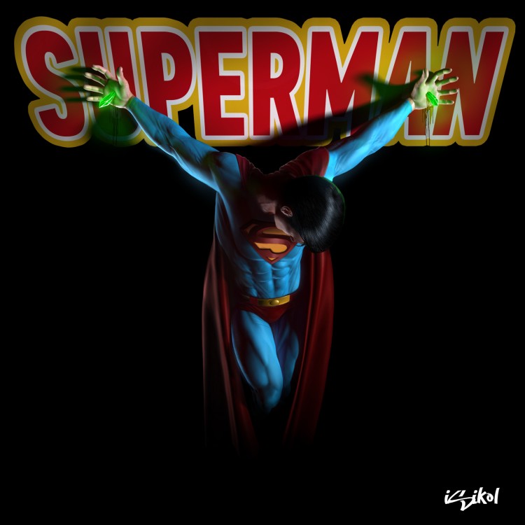Digital Art by Isikol superman crucifixion by isikol d4cb517 750x750 Digital Art by Isikol