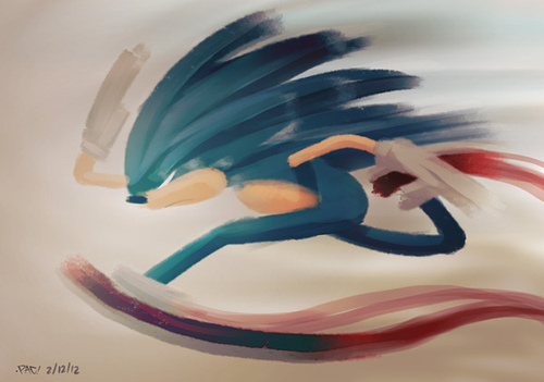 tumblr m964835zlb1rdbngho1 500 Sonic Speed Painting