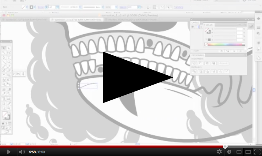 video play1 Amazing Illustration Tutorial (play: http://goo.gl/jtUzG) by Daniel Hannih