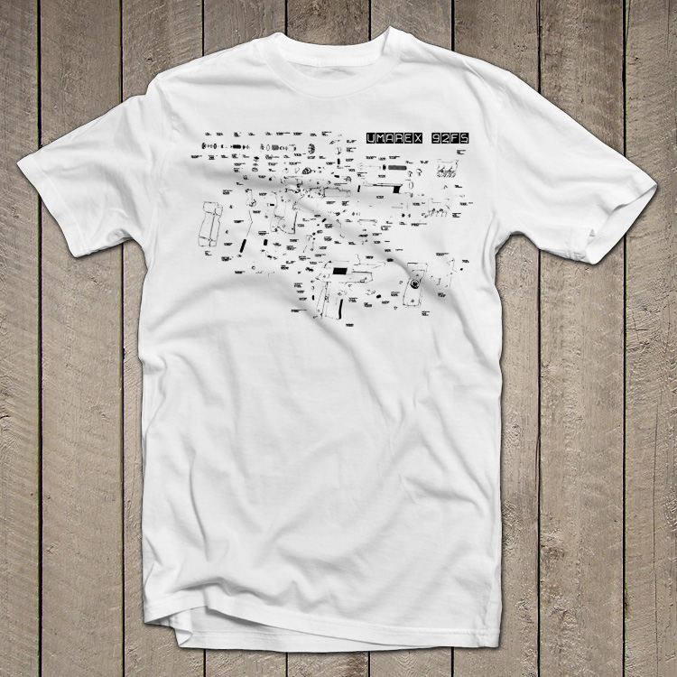 Beretta Umarex t shirt vintage neramilano beretta umarex 92fs Beretta Umarex t shirt