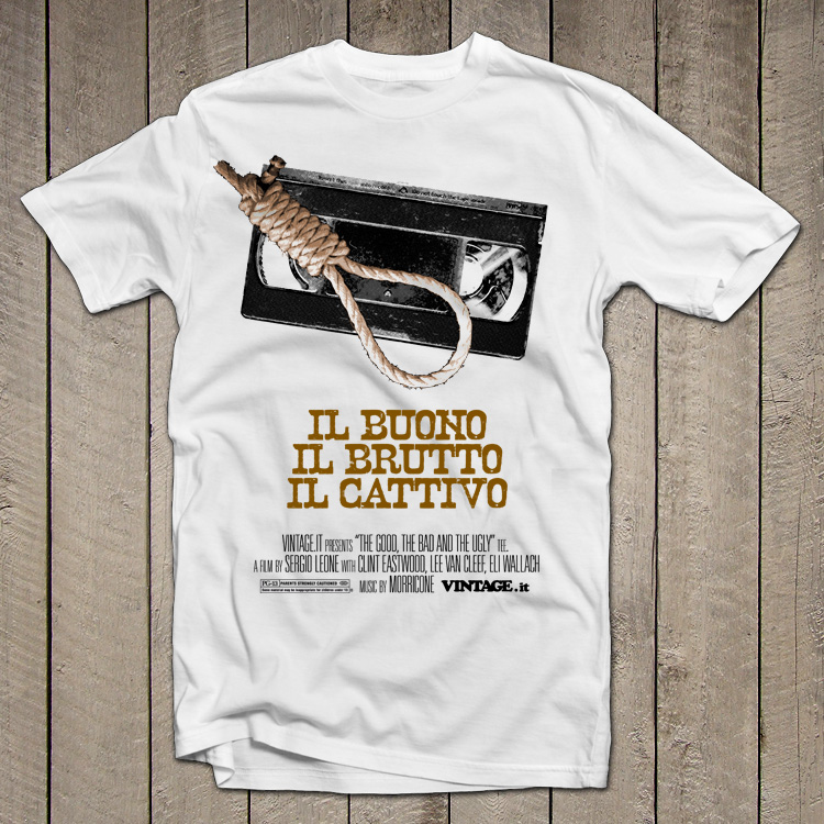 Il buono, il brutto, il cattivo t shirt vintage vhs the good the bad and the ugly Il buono, il brutto, il cattivo t shirt