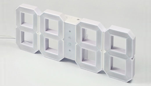 white clock 2 White & White Clock by Kibardindesign