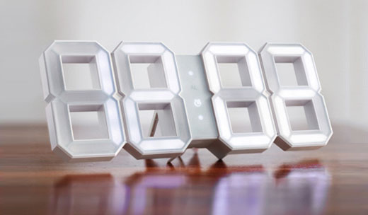 white clock 7 White & White Clock by Kibardindesign