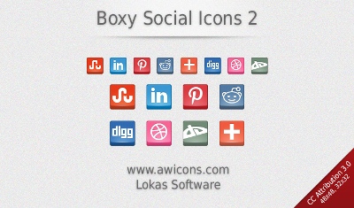 08 social media icons with pinterest Free Social Media Icons Set with Pinterest Icon