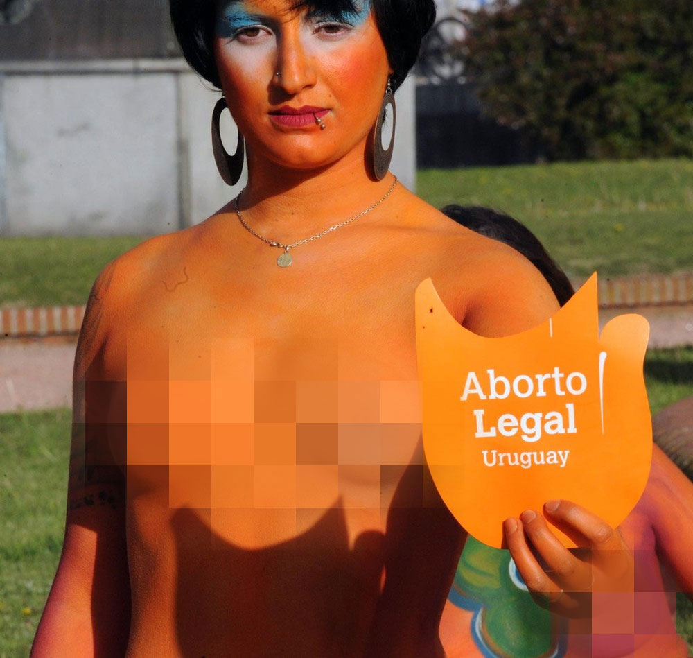 Nudism in Favour of the Legalization of the Abortion in Montevideo 1227 Nudism in Favour of the Legalization of the Abortion in Montevideo