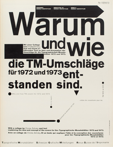 The archive of Typographische Monatsblätter 1973 10 The archive of Typographische Monatsblätter