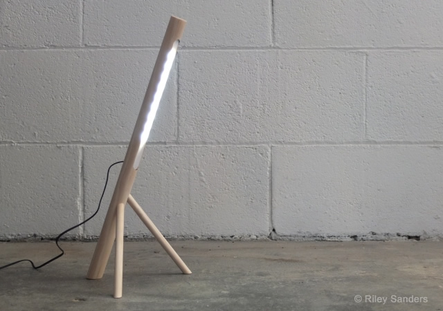Dowel lamp by Riley Sanders 4o Dowel lamp by Riley Sanders