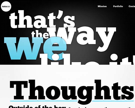 7.typography in web design2 45 Fresh Examples Of Inspiring Typography In Web Design