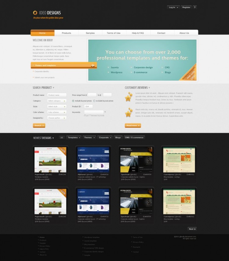 15 Best WordPress Theme Designs Awesome Wordpress Designs2 750x856 15 Best WordPress Theme Designs