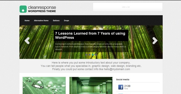 30 New Free Premium WordPress Themes For September Clean Response Free WordPress Theme 30 New Free Premium WordPress Themes For September