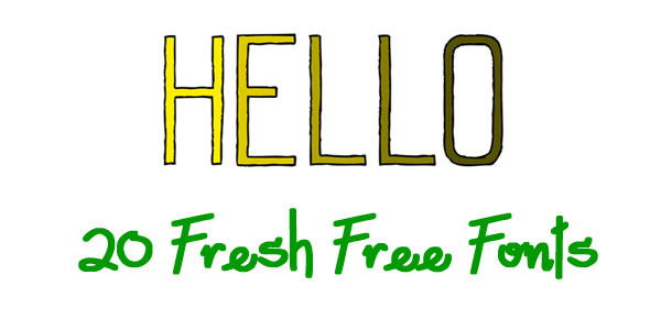 20+ New Free Fonts Fonts 20+ New Free Fonts