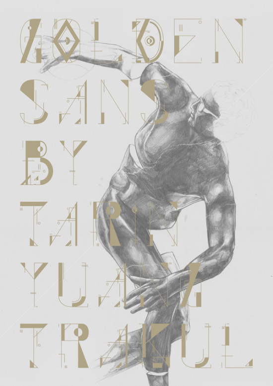 Surreal Creative Illustrations and Typography by Tarin Yuangtrakul Golden Sans by Tarin Yuangtrakul 550x777 Surreal Creative Illustrations and Typography by Tarin Yuangtrakul