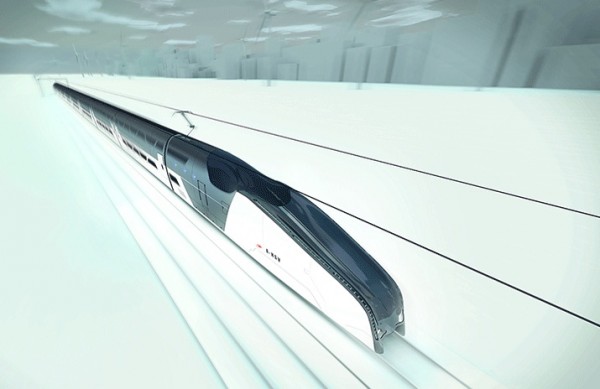 High speed vehicle concept by HASSEL 01 600x389 High Speed Train by HASSEL