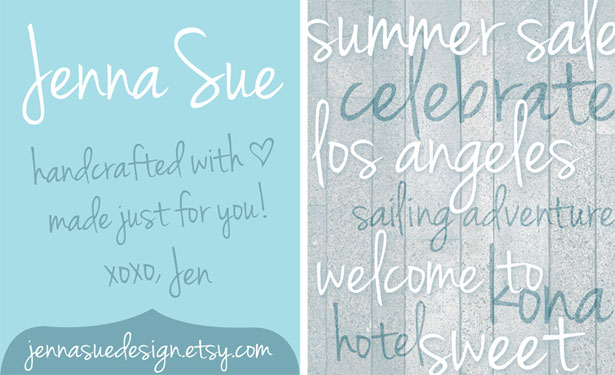 25 Useful Free Handwriting Fonts Jenna Sue Font 25 Useful Free Handwriting Fonts