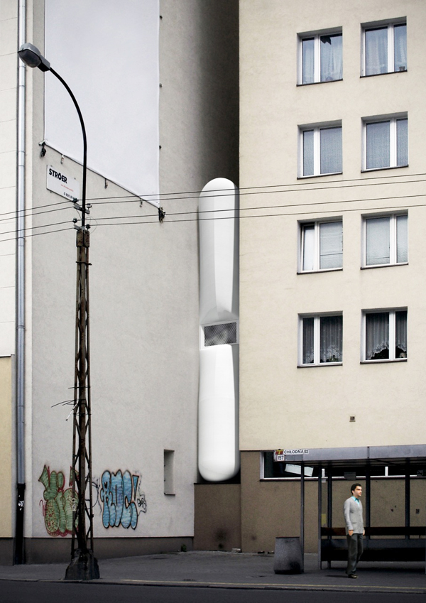 KeretHouse1 Etgar Kerets House   The worlds narrowest house