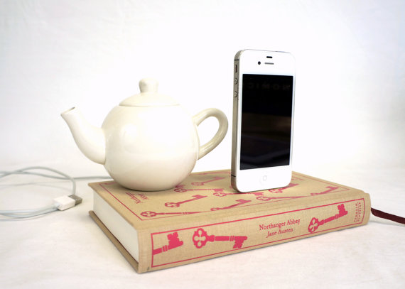 Book design iPhone chargers by Rich Designs Neely Northanger Abbey Book design iPhone chargers by Rich Designs Neely