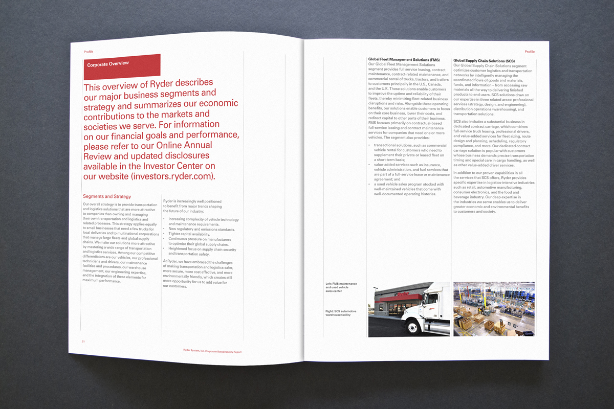 Spread122 Ryder Sustainability Report