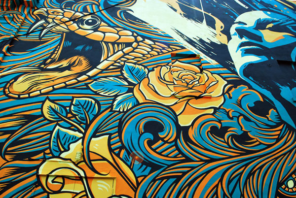 Pale Horse x Tes One: State Theatre Mural State Theatre 121 Pale Horse x Tes One: State Theatre Mural
