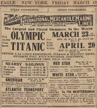 Titanic Vintage 1912 Advertisements Titanic 1912 Advertisements 5 Titanic Vintage 1912 Advertisements