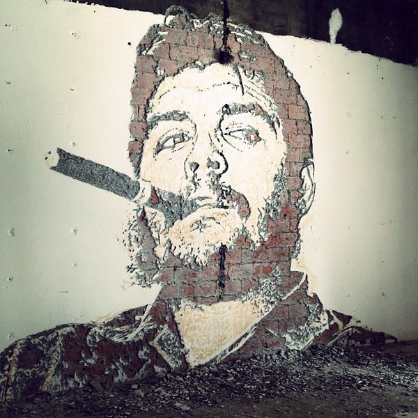 New work of Vhils VH3 New work of Vhils