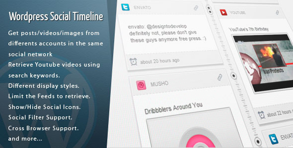 Wordpress Social Timeline  Facebook Timeline Like Wordpress Themes and Plugins