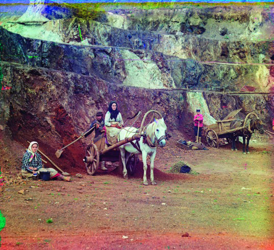 Work at the Bakalskii Mine 1910 Rare Color Photographs of Czarist Russia from 1905 1910
