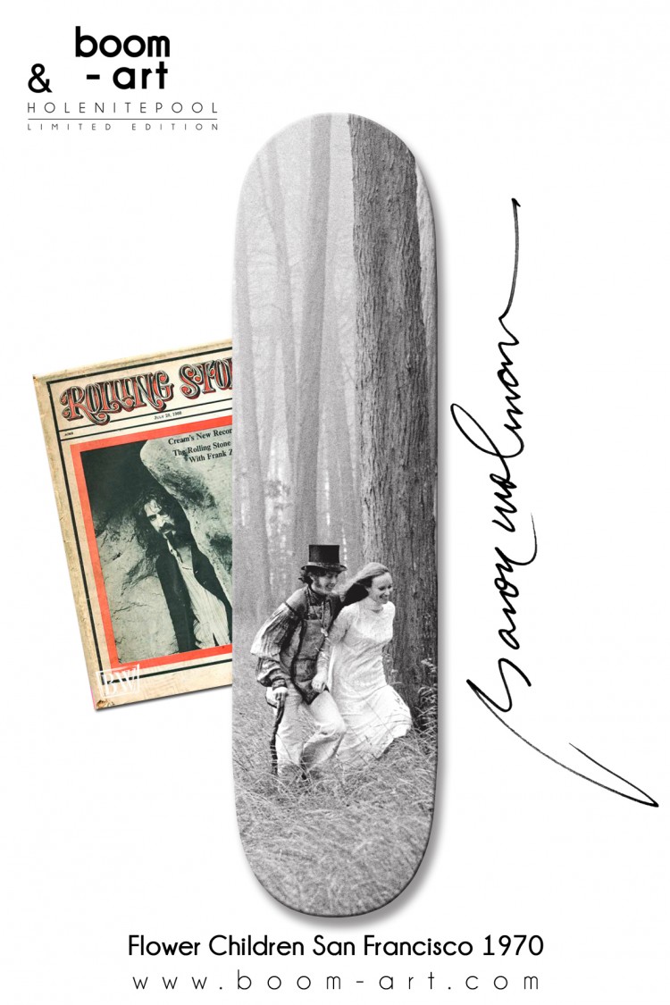 Baron Wolman Sk8 box Summer of Love Limited skateboard bw flower 750x1125 Baron Wolman Sk8 box Summer of Love Limited skateboard