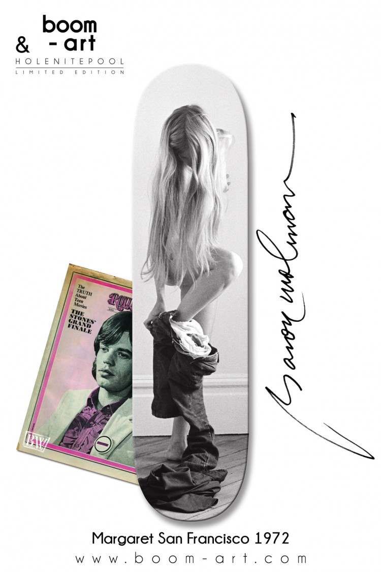 Baron Wolman Sk8 box Summer of Love Limited skateboard bw margaret1 750x1125 Baron Wolman Sk8 box Summer of Love Limited skateboard