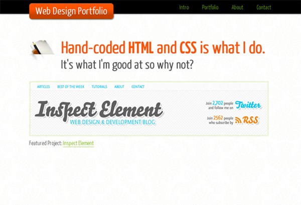 20 Useful HTML5 Tutorials For You To Get Started code a backwards compatible one page portfolio with html5 and css3 20 Useful HTML5 Tutorials For You To Get Started
