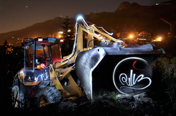 diliz light painting 23 Diliz   Abandoned Machinery Light Painting 
